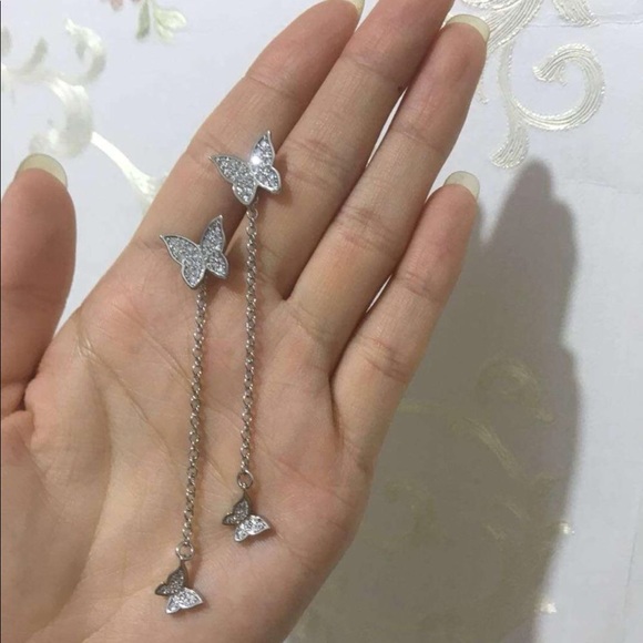 Brand new 925 silver butterfly earrings - Picture 6 of 7